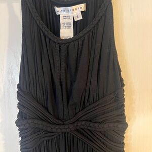 Max Studio Elegant Black Twisted Dress